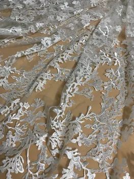 Embroidered Tulle Fabric sat-61017 Fashionable 5 yards Nigeria Lace Fabric African Tulle French Fabric 
Embroidered Tulle Fabric sat-61017 Fashionable 5 yards Nigeria Lace Fabric African Tulle French Fabric