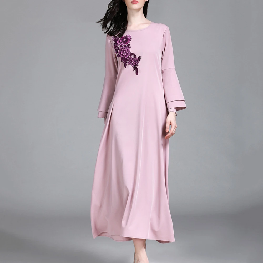 Women Party Floral Embroidery Long Sleeve Summer Loose Casual Dress Women Party Floral Embroidery Long Sleeve Summer Loose Casua
Women Party Floral Embroidery Long Sleeve Summer Loose Casual Dress Women Party Floral Embroidery Long Sleeve Summer Loose Casua