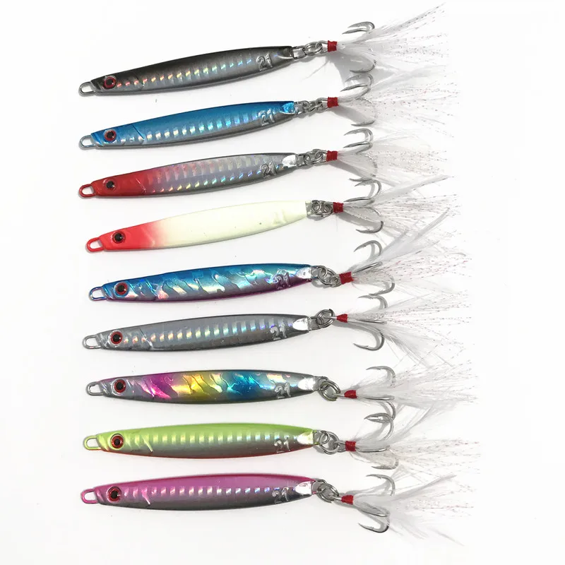 Hot selling 9Pieces 21g7cmmetal lure fishing spoon freshwater fishing hard lureslicejigbait spoon fishing tackle metal jiggi
Hot selling 9Pieces 21g7cmmetal lure fishing spoon freshwater fishing hard lureslicejigbait spoon fishing tackle metal jiggi
