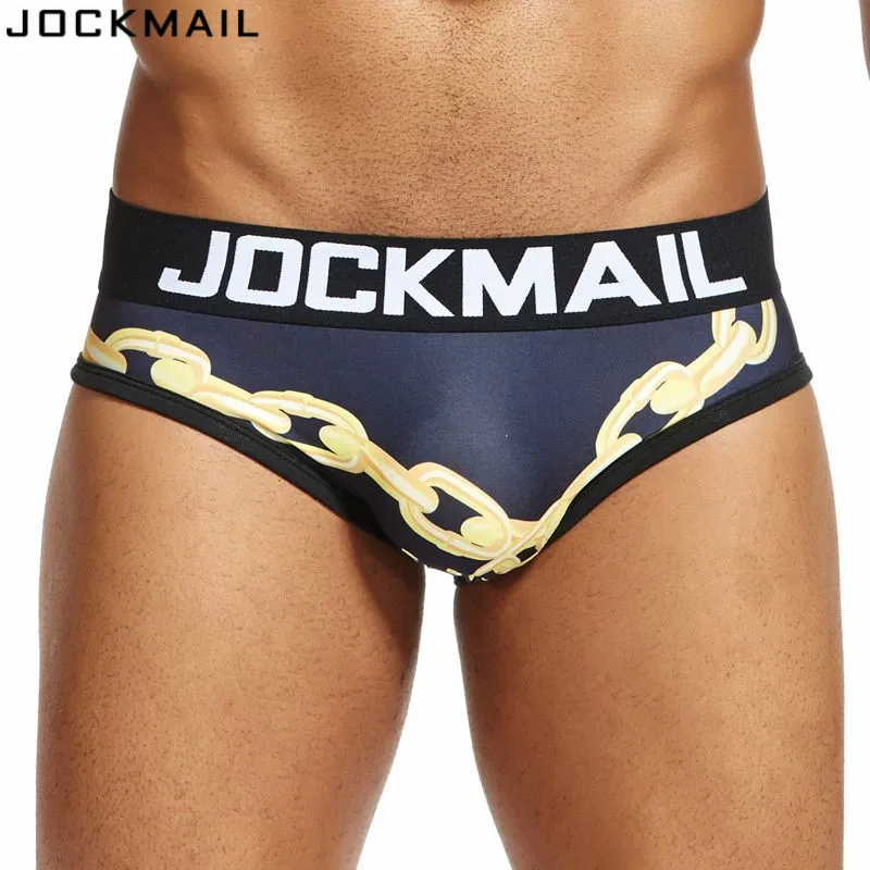 JOCKMAIL Brand Sexy Mens Underwear Briefs Chains printed calzoncillos hombre slips calcinha Cueca Gay Underwear Male Panties
JOCKMAIL Brand Sexy Mens Underwear Briefs Chains printed calzoncillos hombre slips calcinha Cueca Gay Underwear Male Panties