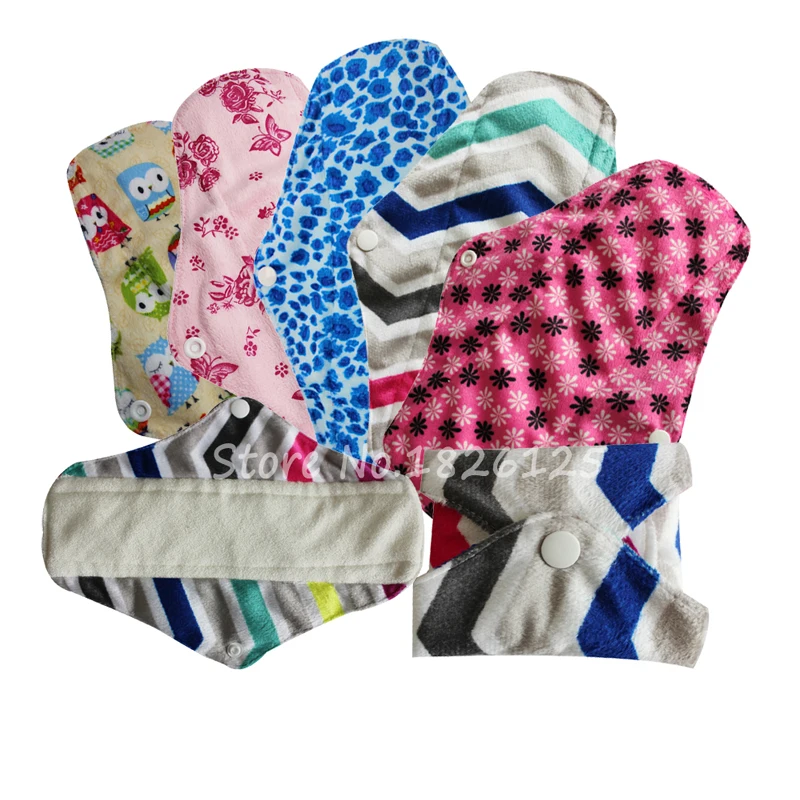 5 PCS 100% Bamboo Cloth Menstrual Pads Minky Reusable Sanitary Napkin Washable Cloth Pads
5 PCS 100% Bamboo Cloth Menstrual Pads Minky Reusable Sanitary Napkin Washable Cloth Pads