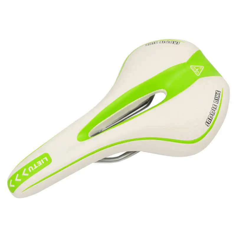 1xNew 2017 MTB Mountain Bike Bicycle Cycling PV Leather Skidproof Saddle Seat Cushion Cool Hollow Racing Saddle Free Shipping (11)