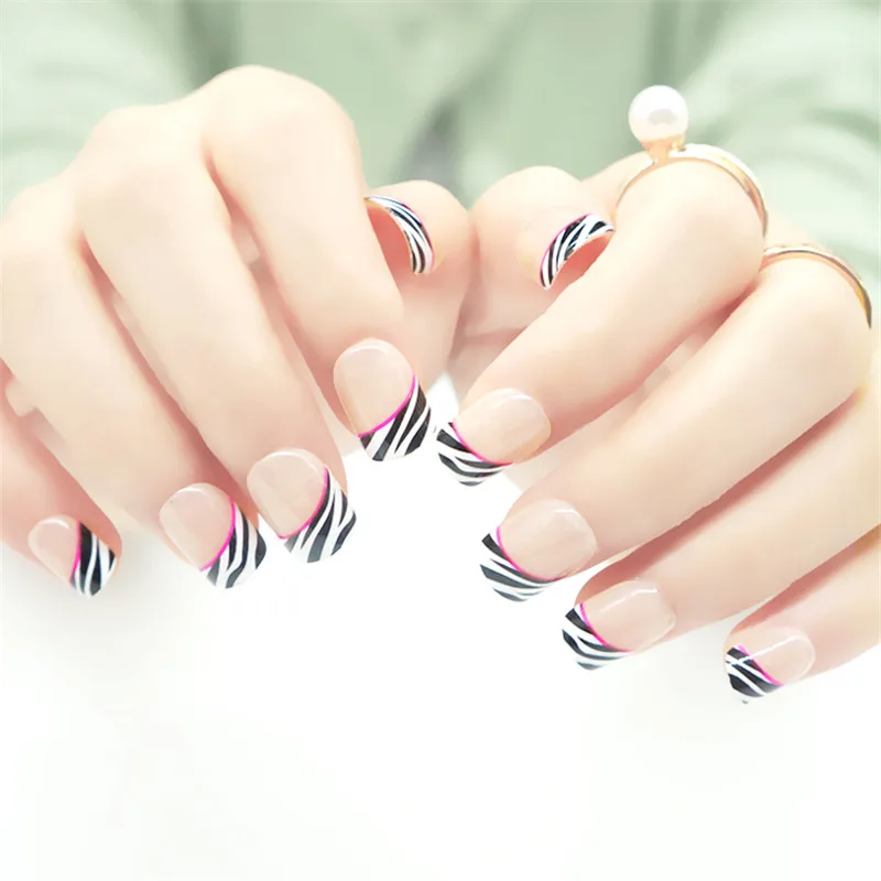 Pre-glue French False Nail Tips 24PCS Full Cover Short Press on Fake Nails ABS Faux Ongles Women Nail Art
Pre-glue French False Nail Tips 24PCS Full Cover Short Press on Fake Nails ABS Faux Ongles Women Nail Art