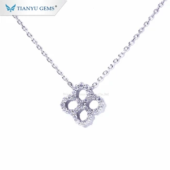 Tianyu gems fashion necklace 925 sterling silver clover design white round moissanite stone necklace pendant
Tianyu gems fashion necklace 925 sterling silver clover design white round moissanite stone necklace pendant