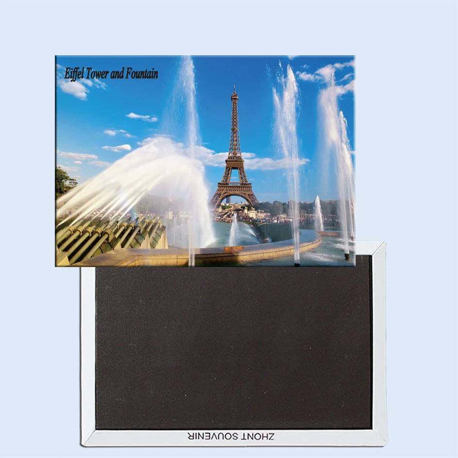 Eiffel Tower and Fountain, Paris, France, Magnetic refrigerator stickers, tourist souvenirs, small gifts 24760
Eiffel Tower and Fountain, Paris, France, Magnetic refrigerator stickers, tourist souvenirs, small gifts 24760
