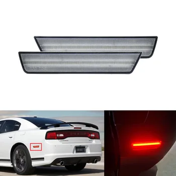 Clear Rear Side Marker Lamps w Red LED Lights For Dodge Challenger 2008-2014 Charger 2011-2014
Clear Rear Side Marker Lamps w Red LED Lights For Dodge Challenger 2008-2014 Charger 2011-2014