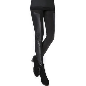 New Arrival Women's Sexy Faux Leather Patchwork Stretchy Leggings Party Club Skinny Pants 
New Arrival Women's Sexy Faux Leather Patchwork Stretchy Leggings Party Club Skinny Pants