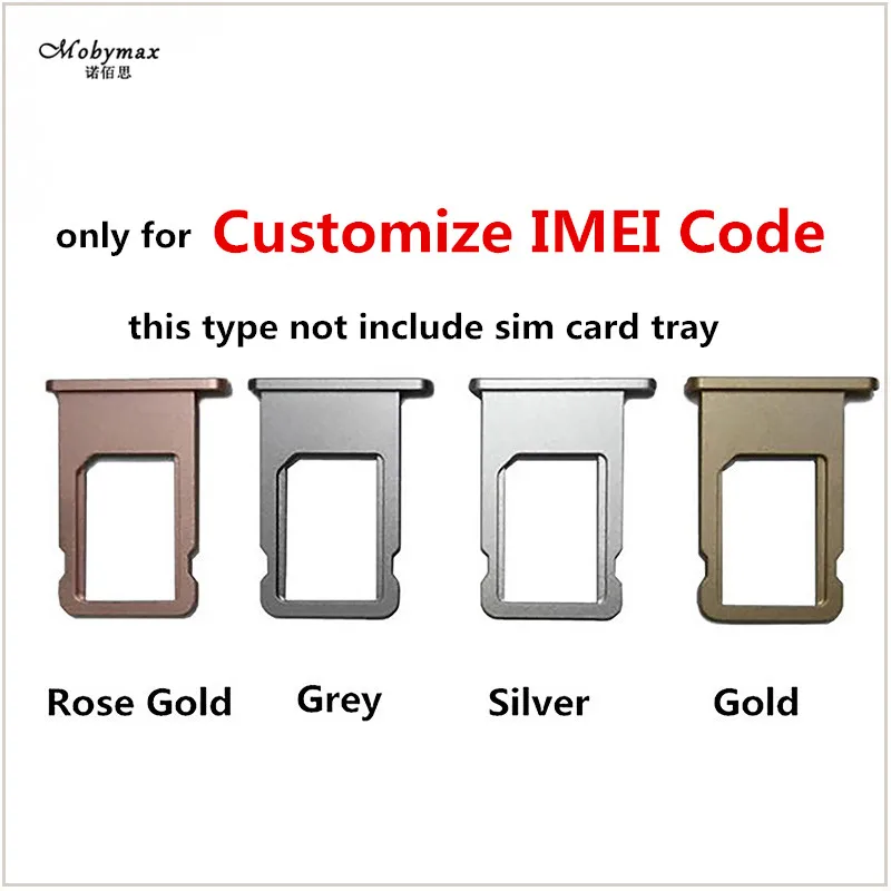 Nano Sim Card Tray Holder For Apple Iphone 7 Black Silver Red Rose Gold Sim Tray Holder Repaircan Customize Imei Number Minimax
