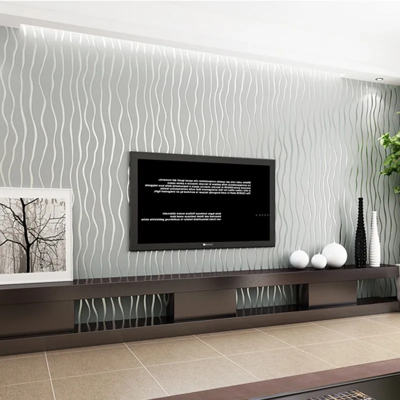 beibehang Striped Wallpaper for walls 3d Glitter Flocking Wall paper roll Living Room papel de parede 3d Wall Decor papier peint