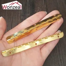 2pcs/Lot Long Hinge Golden Color L100*W9mm for Furniture Hardware Accessories Iron Hinge for Jewelry Box
2pcs/Lot Long Hinge Golden Color L100*W9mm for Furniture Hardware Accessories Iron Hinge for Jewelry Box