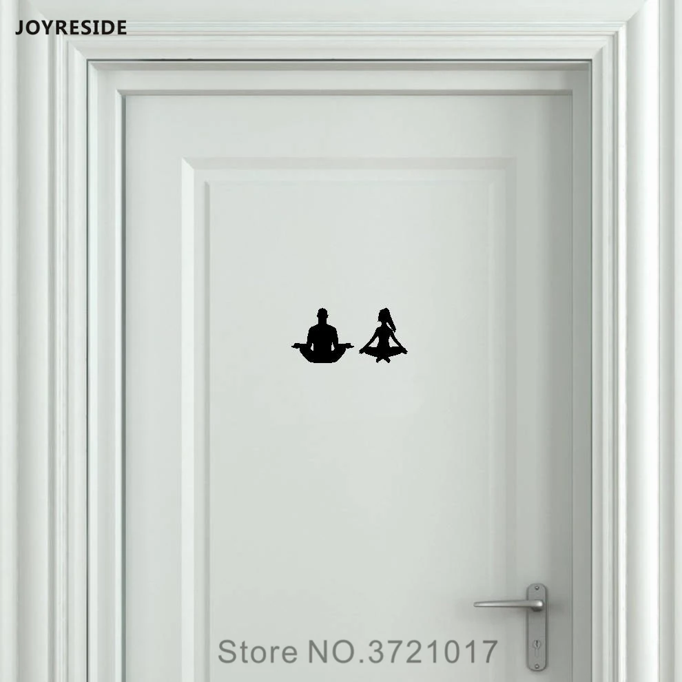 JOYRESIDE Yoga Unisex Restroom Bathroom Toilet Door Wall Decal Vinyl Sticker Decor Funny Men Women Sign Art DIY Decoration XY084
JOYRESIDE Yoga Unisex Restroom Bathroom Toilet Door Wall Decal Vinyl Sticker Decor Funny Men Women Sign Art DIY Decoration XY084