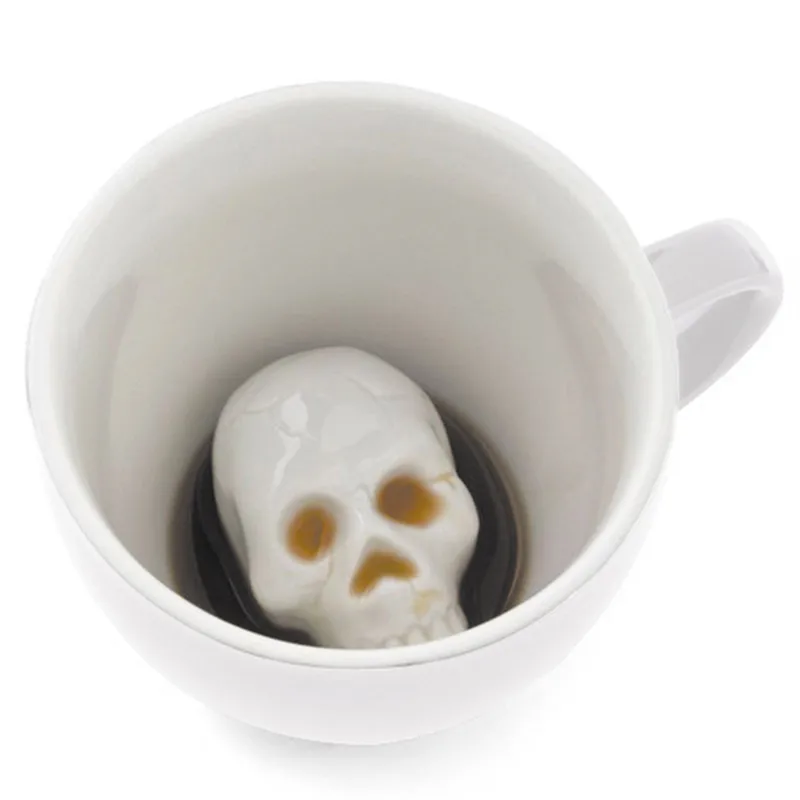 Ceramics Skull Mug Cup Humorous Funny April Fool's Gifts 1