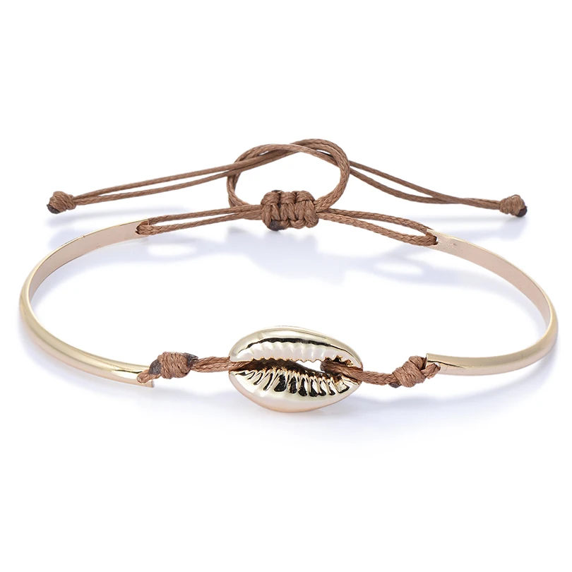 Boho Style Gold Silver Sea Shells Bracelets & Bangles Men Women Jewelry Fashion Rope Chain Charm Beaded Bracelet Friend Gifts
Boho Style Gold Silver Sea Shells Bracelets & Bangles Men Women Jewelry Fashion Rope Chain Charm Beaded Bracelet Friend Gifts