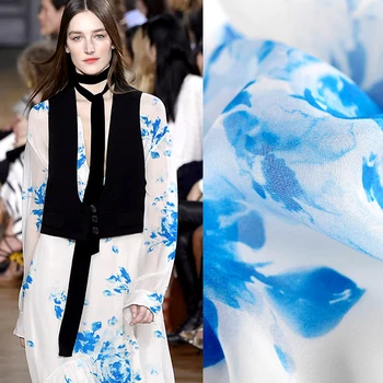 Blue and White Porcelain Print Thin Silk Chiffon Fabric for Summer one-piece dress Shirt Clothes 140CM Wide 10MM DE768
Blue and White Porcelain Print Thin Silk Chiffon Fabric for Summer one-piece dress Shirt Clothes 140CM Wide 10MM DE768