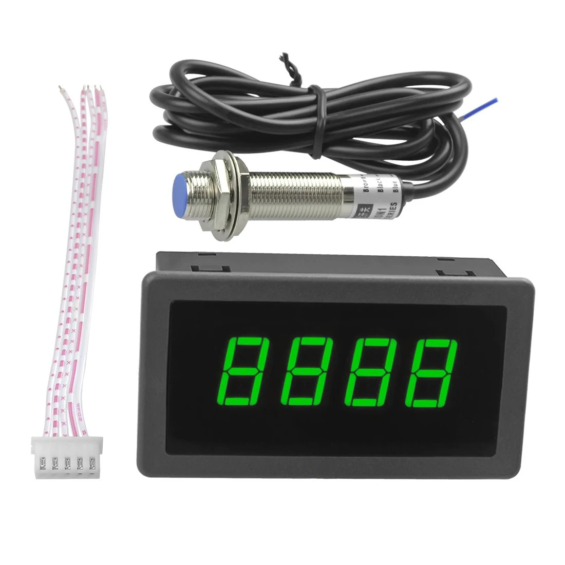 Measuring Gauges 4 Digital LED Blue/Green/Red Tachometer RPM Speed Meter + DC 8-15V 10-9999RPM Hall Proximity Switch Sensor NPN
Measuring Gauges 4 Digital LED Blue/Green/Red Tachometer RPM Speed Meter + DC 8-15V 10-9999RPM Hall Proximity Switch Sensor NPN