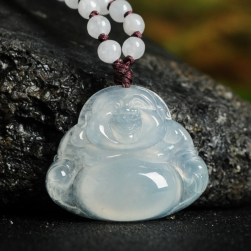 Authentic natural A-cargo ice seed light green laughing Buddha jade pendant Myanmar Yumiller Buddha item pendant pendant
Authentic natural A-cargo ice seed light green laughing Buddha jade pendant Myanmar Yumiller Buddha item pendant pendant