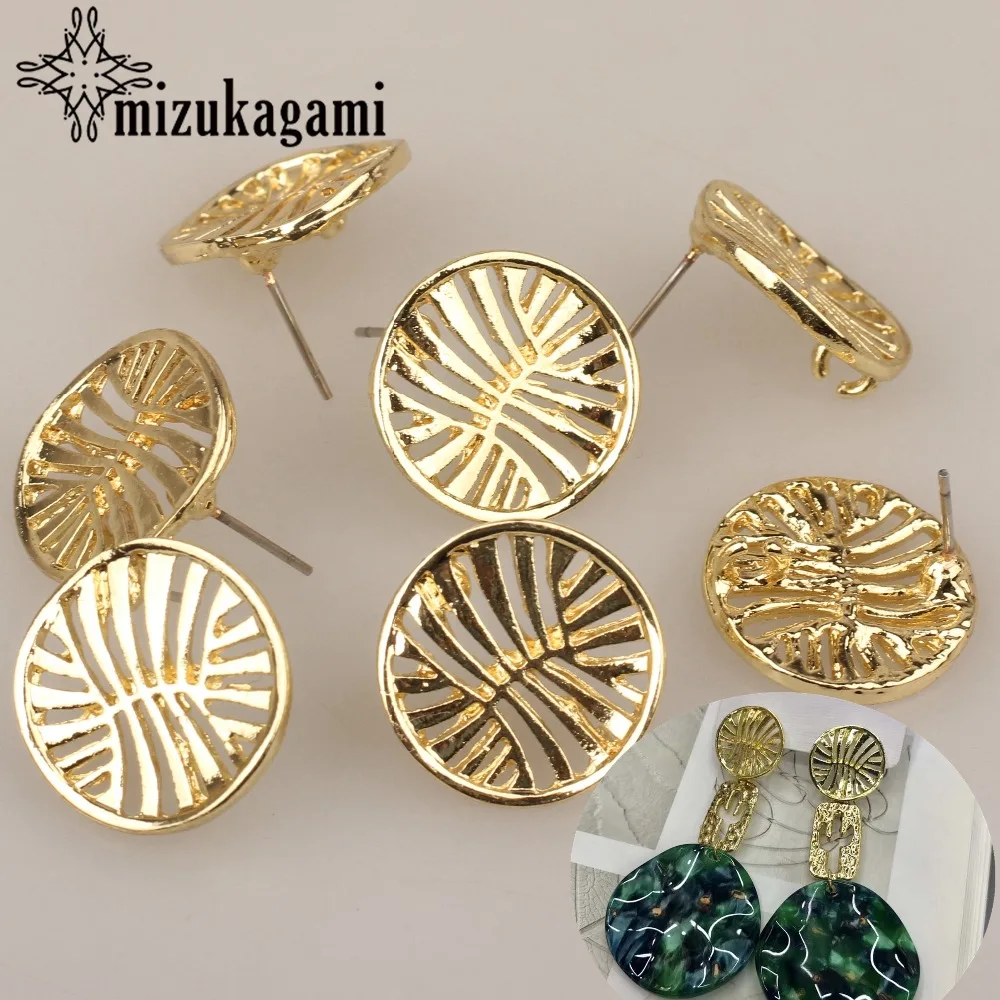 18mm 6pcs/lot Gold Zinc Alloy Fashion Round Hollow Flowers Base Earrings Connector For DIY Fashion Earrings Jewelry Accessories
18mm 6pcs/lot Gold Zinc Alloy Fashion Round Hollow Flowers Base Earrings Connector For DIY Fashion Earrings Jewelry Accessories