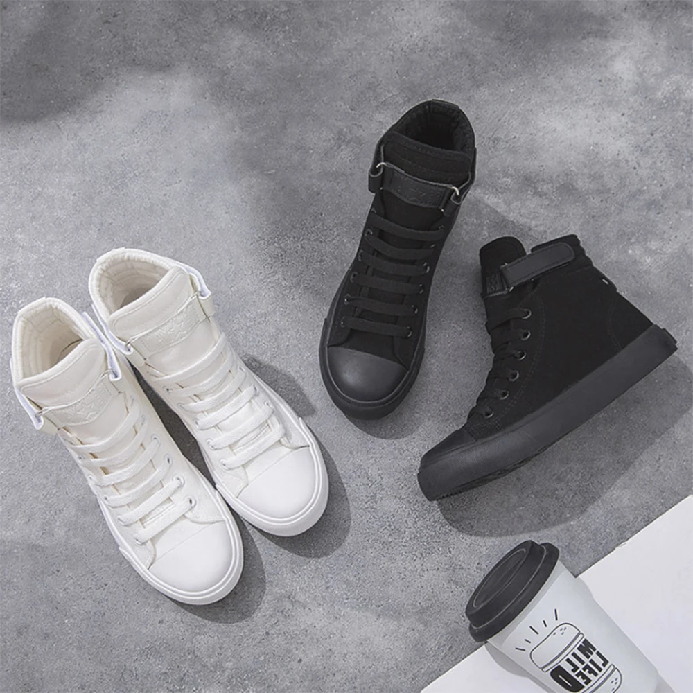 Canvas shoes women 2019 spring and autumn casual white shoes high-top flat lace canvas shoes
Canvas shoes women 2019 spring and autumn casual white shoes high-top flat lace canvas shoes