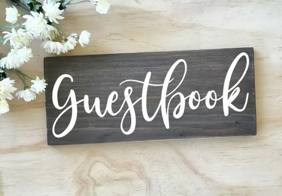 Guestbook Sign Decal Wooden Wedding Decor Sticker Rustic Wedding Signs Removable Self Adhesive Art Wall Decals G213
Guestbook Sign Decal Wooden Wedding Decor Sticker Rustic Wedding Signs Removable Self Adhesive Art Wall Decals G213