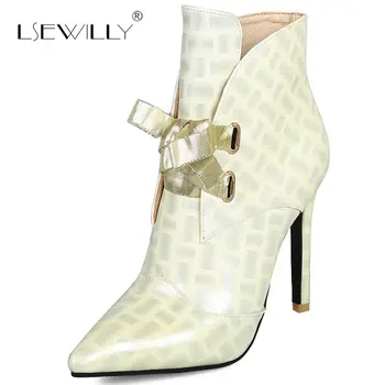 Lsewilly 2018 Fashion Patent Leather Ribbon Lace Up Bowtie Sexy High Heel Ladies Party Wedding Bride Shoes Ankle Boots E36
Lsewilly 2018 Fashion Patent Leather Ribbon Lace Up Bowtie Sexy High Heel Ladies Party Wedding Bride Shoes Ankle Boots E36
