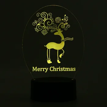 NEW Xmas ELK Flower 3D USB LED LAMP Deer Merry Christmas Decor Romantic Home lamp Bulb Gradient Color Fairy Light Desk Table RGB
NEW Xmas ELK Flower 3D USB LED LAMP Deer Merry Christmas Decor Romantic Home lamp Bulb Gradient Color Fairy Light Desk Table RGB