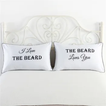 I Love Beard Romantic Deisgn Fashion Bedding Pillow cover Love Still Print Pillowcase Romantic Valentines Wedding Gift 2pc/lot
I Love Beard Romantic Deisgn Fashion Bedding Pillow cover Love Still Print Pillowcase Romantic Valentines Wedding Gift 2pc/lot