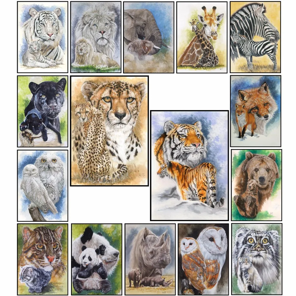 DIY 5D Full Drill Diamond Painting Monkey/Bear/Owl/Tiger/Fox Embroidery Cross Stitch Kit Rhinestone Home Decor Craft
DIY 5D Full Drill Diamond Painting Monkey/Bear/Owl/Tiger/Fox Embroidery Cross Stitch Kit Rhinestone Home Decor Craft