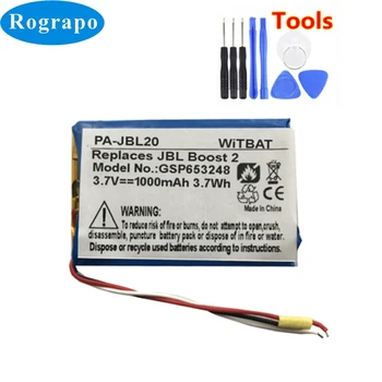 New 3.7V 1000mAh GSP653248 Replacement Battery For JBL SoundBoost 2 Speaker Loudspeaker Batteries
New 3.7V 1000mAh GSP653248 Replacement Battery For JBL SoundBoost 2 Speaker Loudspeaker Batteries