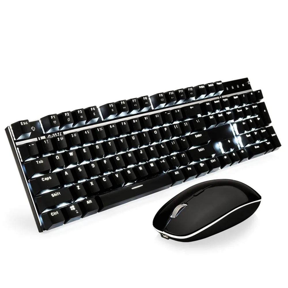 2.4G Wireless Mechanical Keyboard & Mouse Combos Switches Keyboard 1600DPI Mouse Set With Backlight High Quality Mechanical
2.4G Wireless Mechanical Keyboard & Mouse Combos Switches Keyboard 1600DPI Mouse Set With Backlight High Quality Mechanical