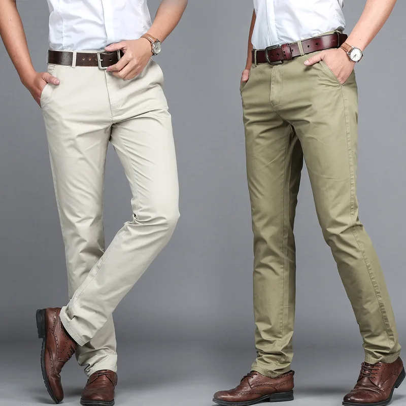2019 summer new mid-aged and young men's version of high-waisted pure cotton thin straight-fitting trousers effect
2019 summer new mid-aged and young men's version of high-waisted pure cotton thin straight-fitting trousers effect