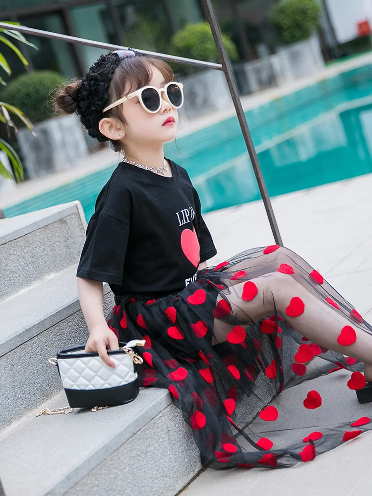 Baby Girl Clothes Set 2019 Summer Children Clothing Big Girls Sets Black Shirt + Skirt 2pcs Teenage Tracksuit Outfits 8 9 10 12t
Baby Girl Clothes Set 2019 Summer Children Clothing Big Girls Sets Black Shirt + Skirt 2pcs Teenage Tracksuit Outfits 8 9 10 12t
