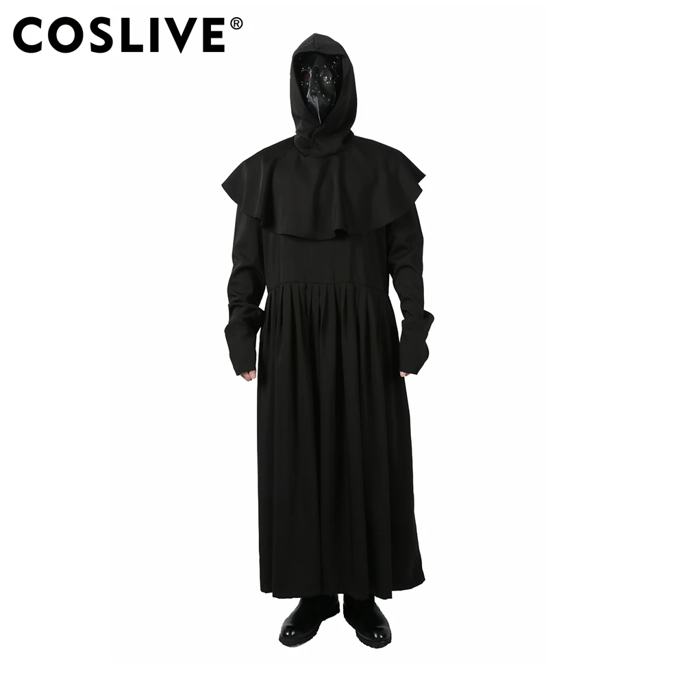 Coslive Medieval Plague Doctor Dark Black Cosplay Costume Halloween Costume Masquerade Costume For Men
Coslive Medieval Plague Doctor Dark Black Cosplay Costume Halloween Costume Masquerade Costume For Men
