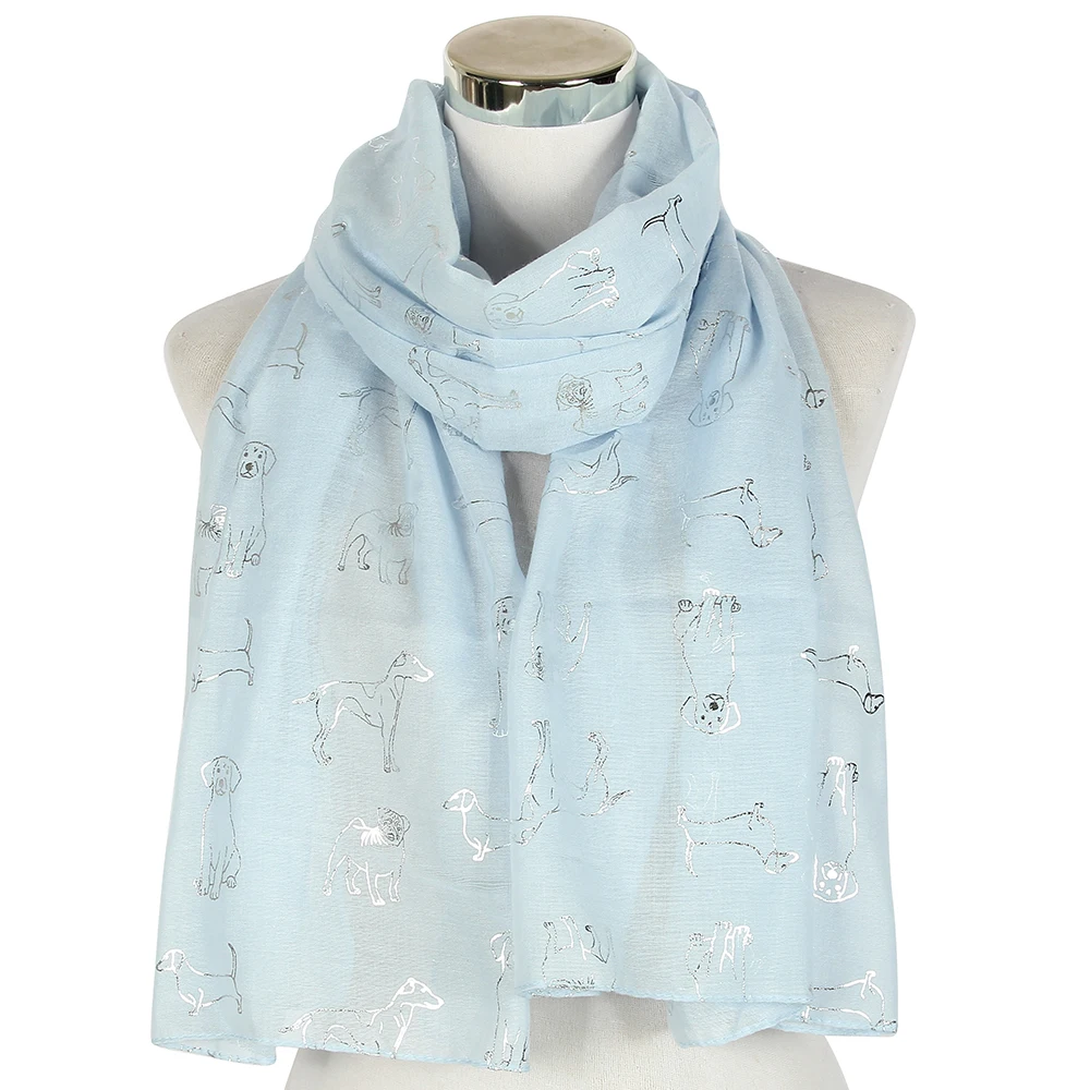 New Fashion Blue Dog Pattern Foil Silver Women's Shawl Pashmina Stole Scarf Elegant Ladies Large Long Snood Scarve
New Fashion Blue Dog Pattern Foil Silver Women's Shawl Pashmina Stole Scarf Elegant Ladies Large Long Snood Scarve