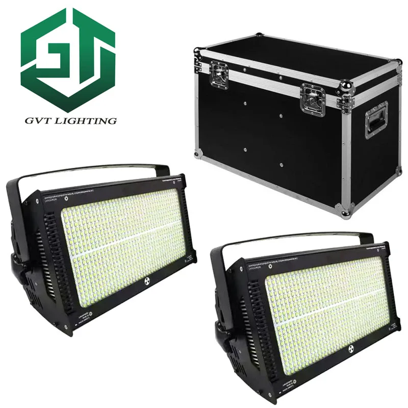 2pcs/lot flightcase packing Stage Lighting 1000W Matrix led White color DMX Strobe Professional DJ Lights | Лампы и освещение