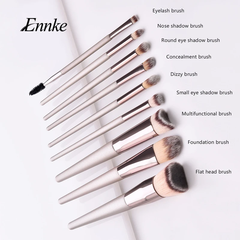 ENNKE 9PCS Brown makeup brush set professional Mini foundation eye shadow brush professional makeup brush beauty tool
ENNKE 9PCS Brown makeup brush set professional Mini foundation eye shadow brush professional makeup brush beauty tool