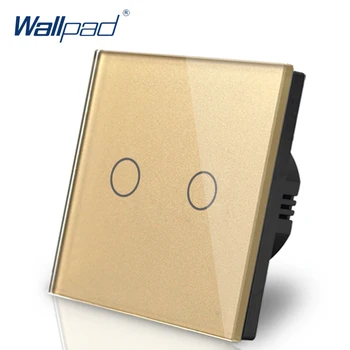 Home Automation Wallpad EU UK Standard 110~220V LED Gold 2 Gang 1 Way Touch Sensor On/ Off Touch Light Switch with LED
Home Automation Wallpad EU UK Standard 110~220V LED Gold 2 Gang 1 Way Touch Sensor On/ Off Touch Light Switch with LED