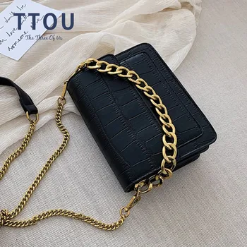 TTOU Crocodile Pattern Crossbody Bags For Women Small Chain Handbag Quality Leather Hand Bag Ladies Designer Shoulder Bags Sac
TTOU Crocodile Pattern Crossbody Bags For Women Small Chain Handbag Quality Leather Hand Bag Ladies Designer Shoulder Bags Sac
