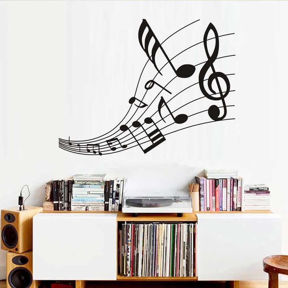 Art Mural Euphonious Musical Note Score Living Room Decorative Music Wall Stickers Removable Self Adhesive Vinyl On Wall Decal
Art Mural Euphonious Musical Note Score Living Room Decorative Music Wall Stickers Removable Self Adhesive Vinyl On Wall Decal