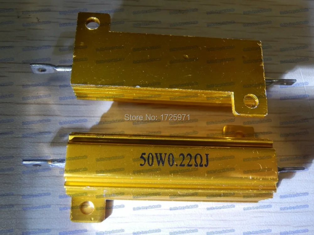 5PCS/LOT RX24-50W 0.22R 0.22 Ohm LED load resistor Aluminum Case Wirewound Resistor
5PCS/LOT RX24-50W 0.22R 0.22 Ohm LED load resistor Aluminum Case Wirewound Resistor