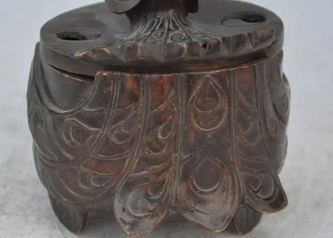 S1884 7" chinese fengshui bronze gilt Peacock bird lucky statue Incense Burner Censer discount 30% (C0324)
S1884 7" chinese fengshui bronze gilt Peacock bird lucky statue Incense Burner Censer discount 30% (C0324)