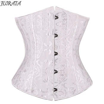 24 spiral steel boned Corsets And Bustiers Waist trainer corset Underbust Black steampunk corset plus Size lace up Sexy Lingerie
24 spiral steel boned Corsets And Bustiers Waist trainer corset Underbust Black steampunk corset plus Size lace up Sexy Lingerie