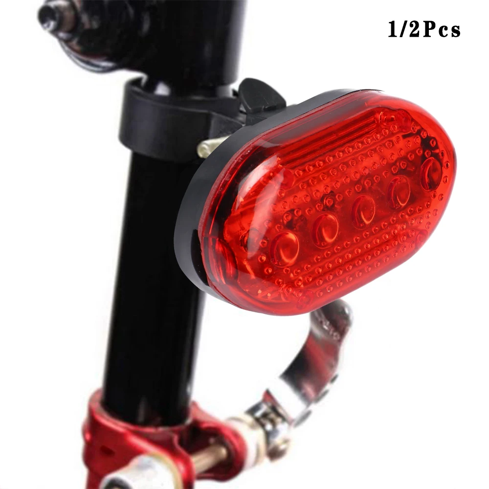 1Pcs Hot Sale Bicycle 5 LED Rear Tail Light Waterproof Bike Lamp Bulb Red Back Cycling Safety Warning Lights Flashing Reflector
1Pcs Hot Sale Bicycle 5 LED Rear Tail Light Waterproof Bike Lamp Bulb Red Back Cycling Safety Warning Lights Flashing Reflector
