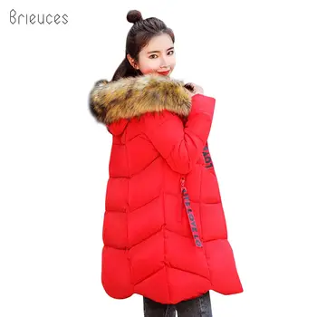 Brieuces 2018 hooded plus size 3XL long women winter jacket fur collar warm thicken parkas cotton padded women winter coat
Brieuces 2018 hooded plus size 3XL long women winter jacket fur collar warm thicken parkas cotton padded women winter coat