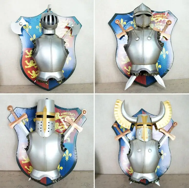 Wall decoration pendant armor arms 4 styles Retro Handmade Metal crafts Home decoration Gifts for Man \ Photography props SM63
Wall decoration pendant armor arms 4 styles Retro Handmade Metal crafts Home decoration Gifts for Man \ Photography props SM63