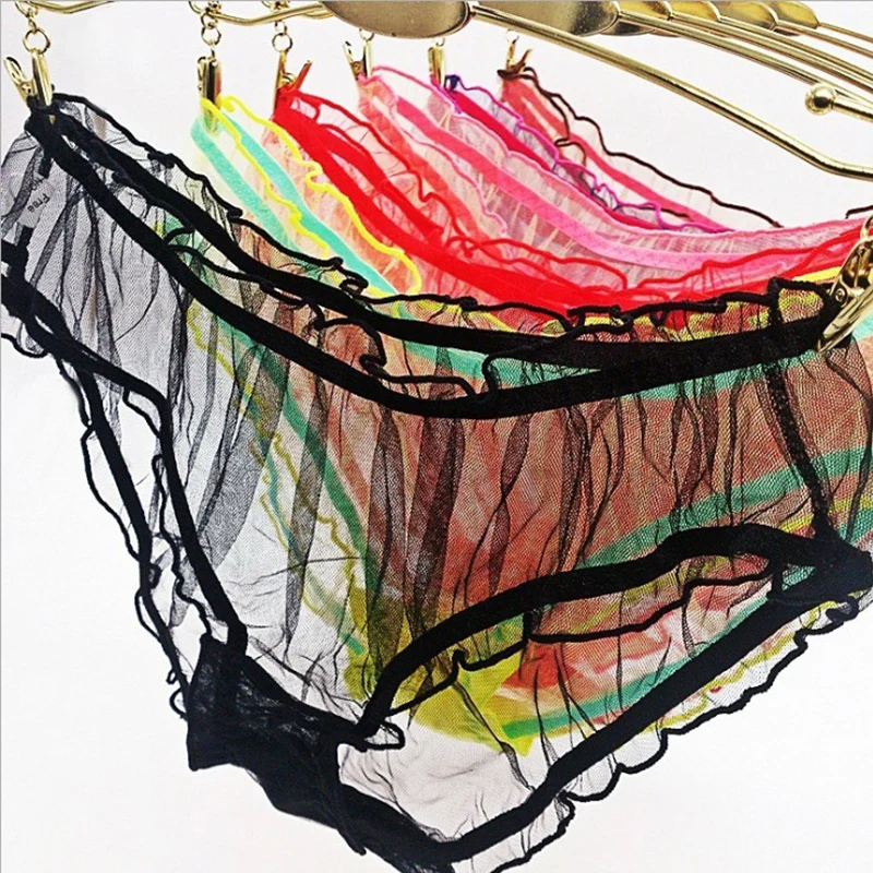 Hot Sale Women Lace Transparent Mesh Sexy Panties Ultra-thin 1PC Thongs Bragas Women Girls Brief Underwear
Hot Sale Women Lace Transparent Mesh Sexy Panties Ultra-thin 1PC Thongs Bragas Women Girls Brief Underwear