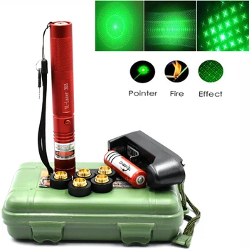 

5mW Military 532nm Green Laser 303 Powerful Lazer Pointer verde Pen Sky star Burning Beam Burn Match Hunting Laser