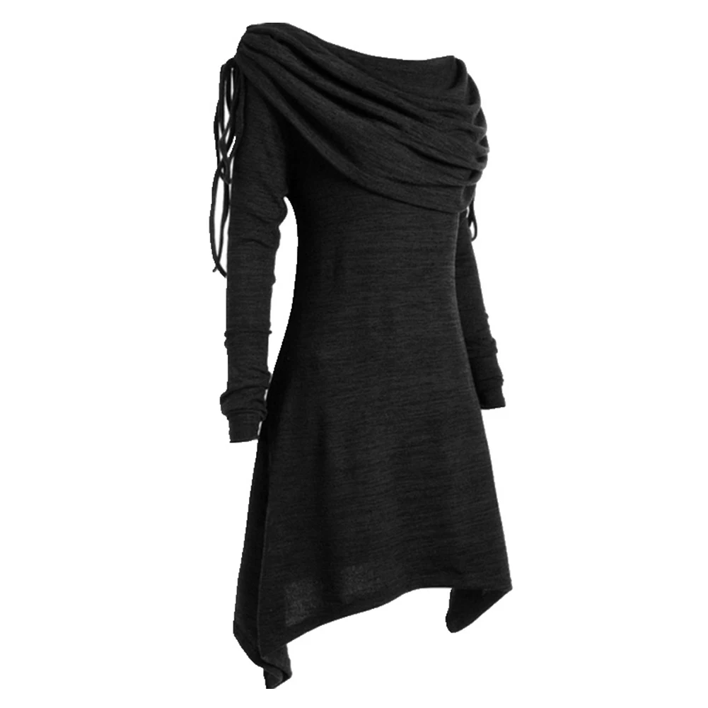 Women Irregular Hem Casual Midi Sweatshirt Solid Long Sleeve Baggy Slim Fit Ruched Autumn Foldover Collar
Women Irregular Hem Casual Midi Sweatshirt Solid Long Sleeve Baggy Slim Fit Ruched Autumn Foldover Collar