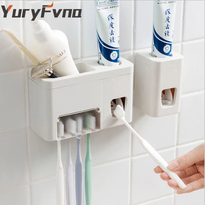 YuryFvna Automatic Toothpaste Dispenser Sticky Suction Pad Wall Mounted Toothbrush Holder Squeezer 5 Brush Holder Bathroom
YuryFvna Automatic Toothpaste Dispenser Sticky Suction Pad Wall Mounted Toothbrush Holder Squeezer 5 Brush Holder Bathroom