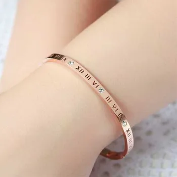 Hollow Roman Numerals Letter Thin Bracelets Stainless Steel Bangles Luxury Crystals Bangles Women Love Arm Cuff Bracelets K050-1
Hollow Roman Numerals Letter Thin Bracelets Stainless Steel Bangles Luxury Crystals Bangles Women Love Arm Cuff Bracelets K050-1