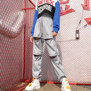 NEW Gothic Cargo Pants Women Silver Casual Loose Zipper Jogger Trousers High Waist Hip Hop Sweatpants Streetwear Reflective
NEW Gothic Cargo Pants Women Silver Casual Loose Zipper Jogger Trousers High Waist Hip Hop Sweatpants Streetwear Reflective